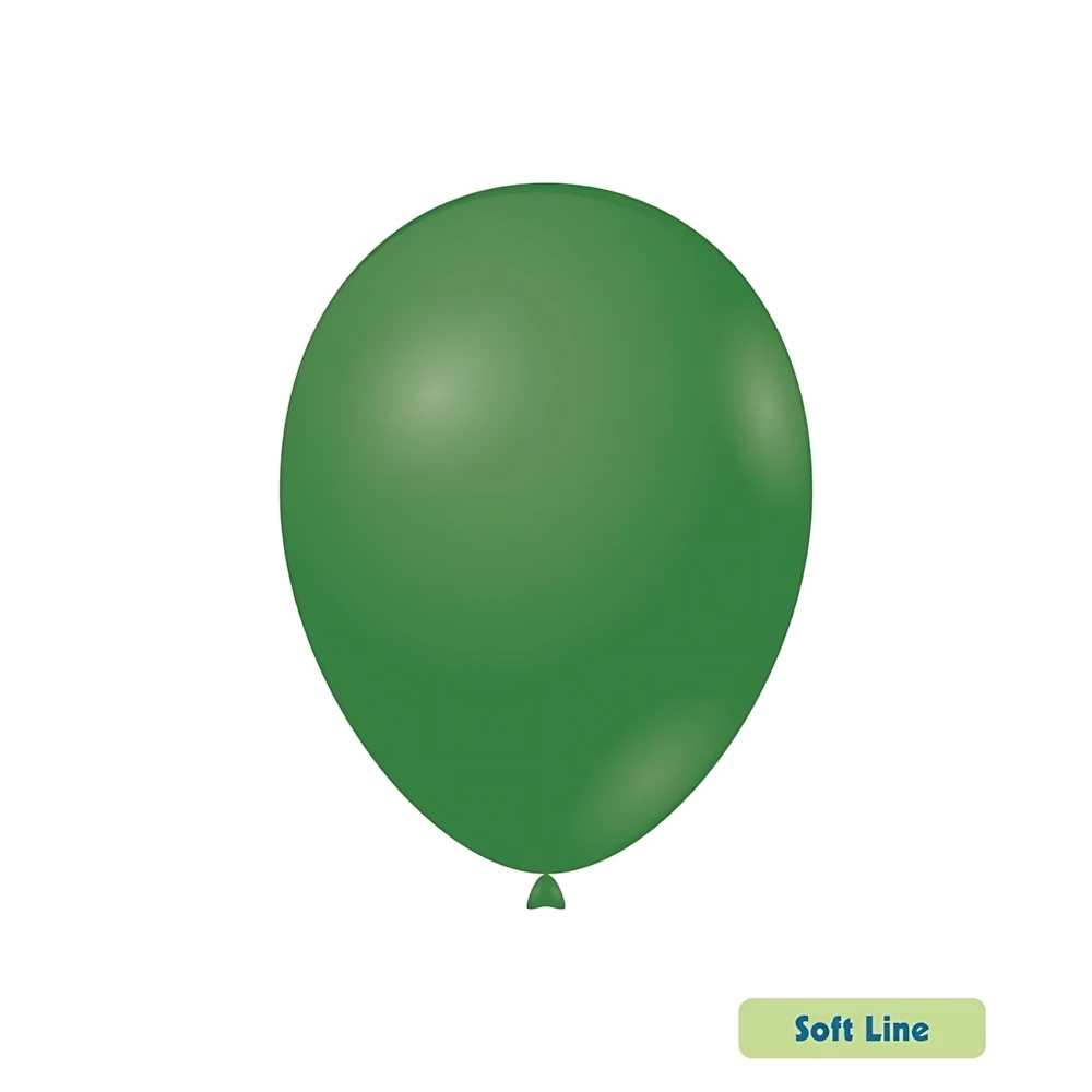 Palloncini Soft Line Pastello 12 pollici (30cm) Verde Foresta 134, 50pz.