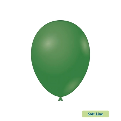 Palloncini Soft Line Pastello 12 pollici (30cm) Verde Foresta 134, 50pz.