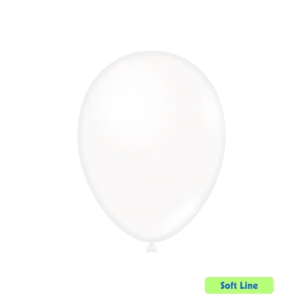 Palloncini Soft Line Pastello 12 pollici (30cm) Trasparente 136, 50pz.
