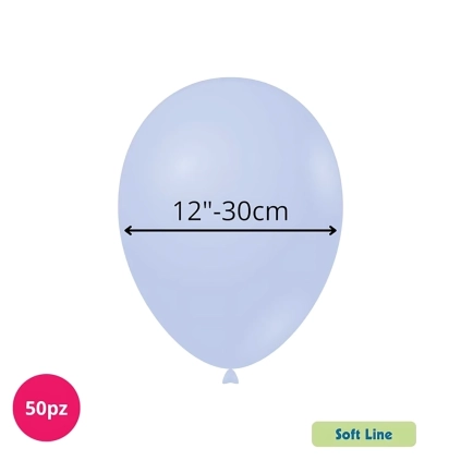 Palloncini Soft Line Pastello 12 pollici (30cm) Carta Zucchero 140, 50pz.