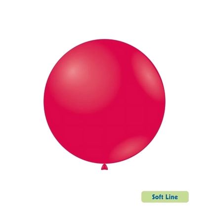 Palloncini Soft Line Pastello 18 pollici (46cm) Rosso 129, 20pz.