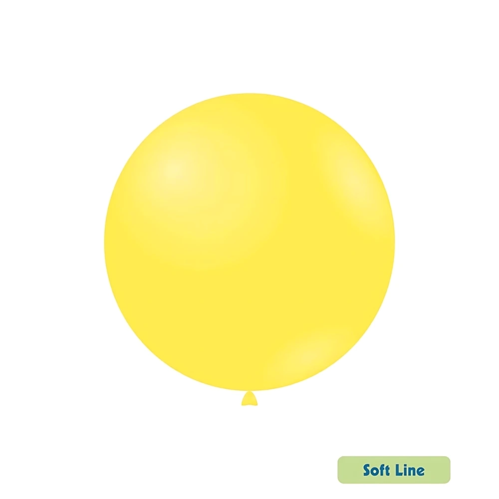 Palloncini Soft Line Pastello 18 pollici (46cm) Giallo 132, 20pz.