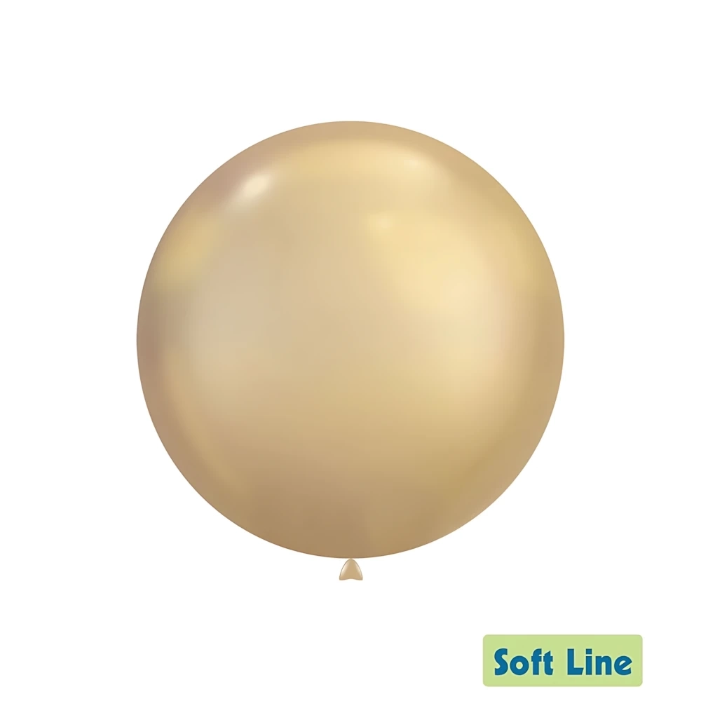 Palloncini Soft Line Cromati 18 pollici (46cm) Oro Chiaro 124, 20pz.