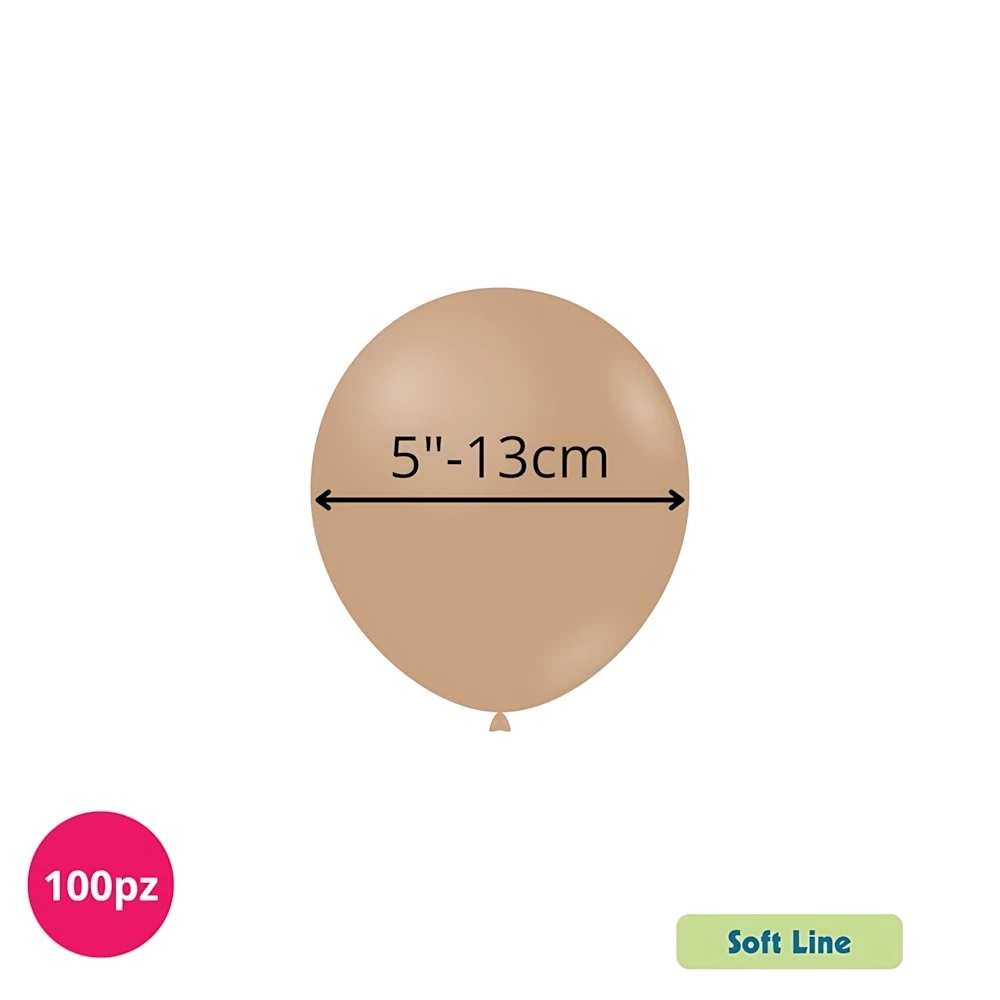 PallonciniSoft Line Pastello 5 pollici (13cm) Sabbia del Deserto 145, 100pz.