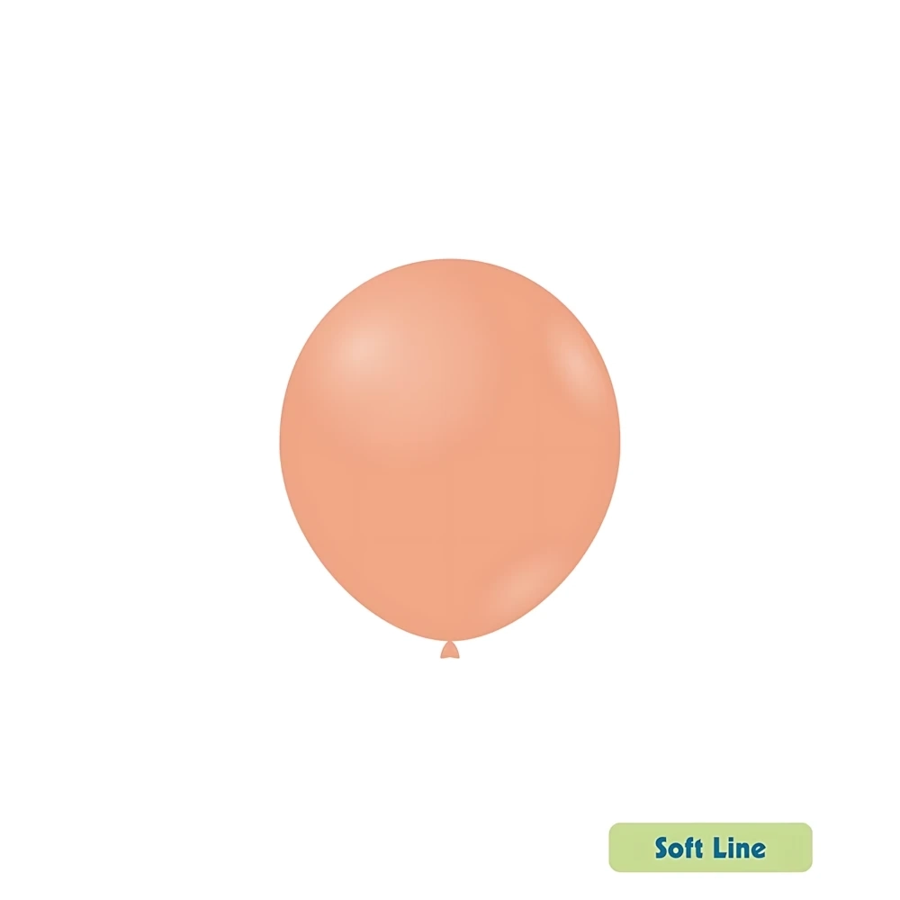 Palloncini Soft Line Pastello 5 pollici (13cm) Arancione Vintage 149, 100pz.