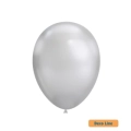 Palloncini Deco Line cromati 12" (30cm) Argento 925, 50pz.
