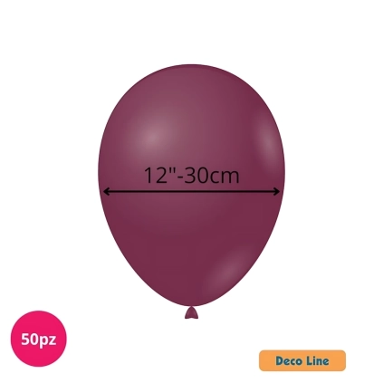 Palloncini Deco Line pastello 12" (30cm) Vinaccia 207, 50pz.