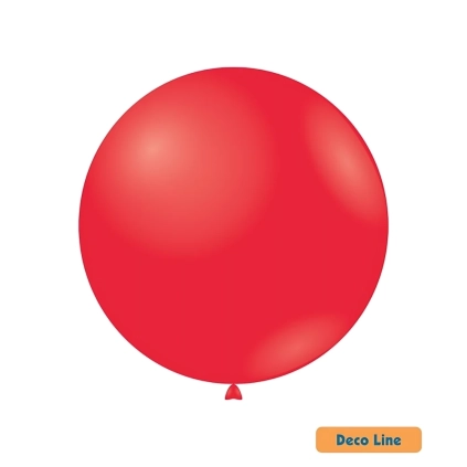 Palloncini Deco Line pastello 26" (66cm) Rosso Scarlatto 201, 10pz.