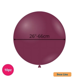 Palloncini Deco Line pastello 26" (66cm) Vinaccia 207, 10pz.