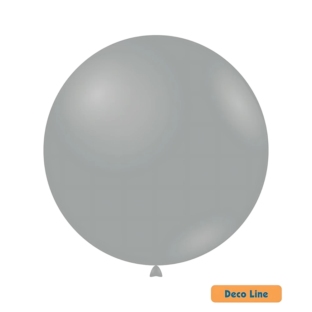 Palloncini Deco Line pastello 36" (91cm) Grigio Antracite 215, 2pz.