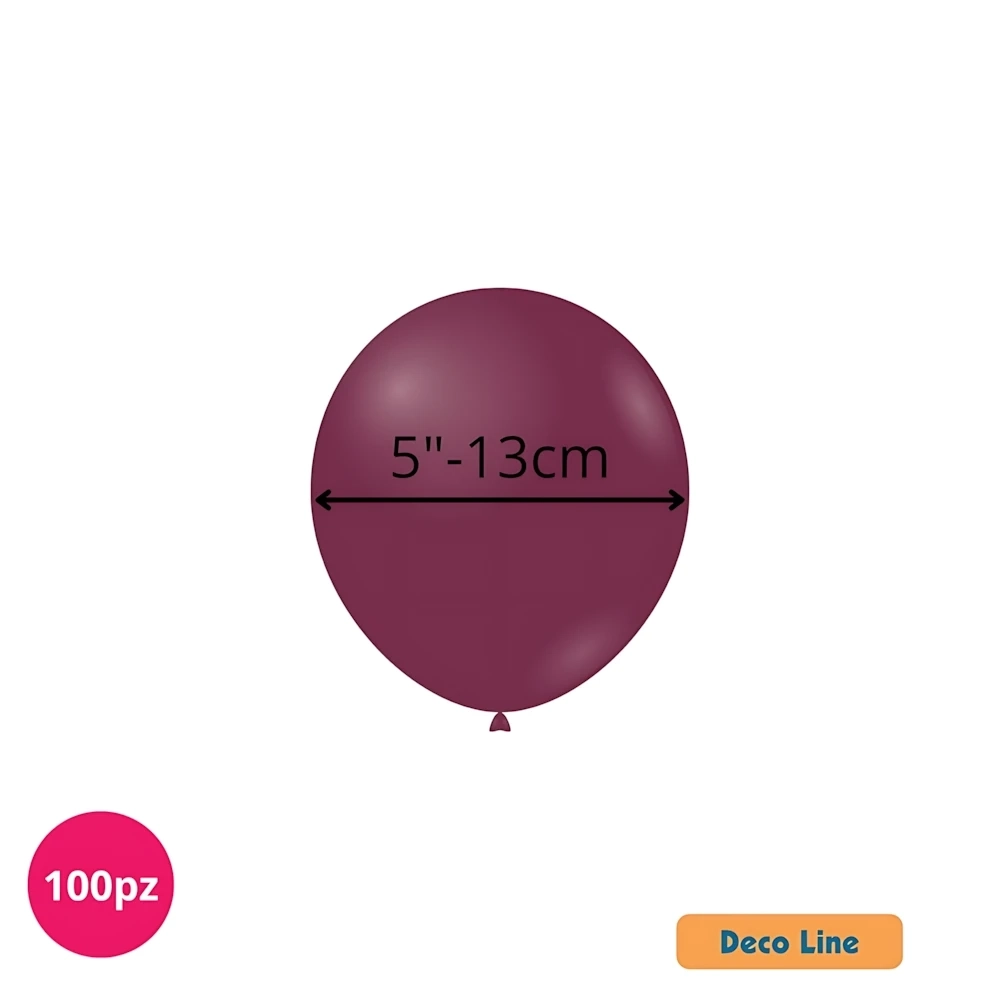 Palloncini Deco Line pastello 5" (13cm) Vinaccia 207, 100pz.