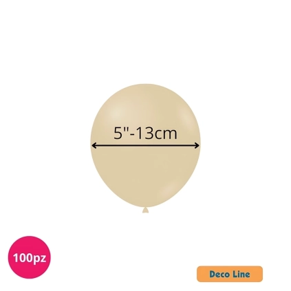 Palloncini Deco Line pastello 5" (13cm) Blush 208, 100pz.