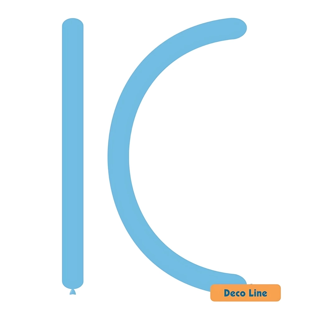 Palloncini modellabili 260 Deco Line pastello Azzurro Cielo 211, 100pz.