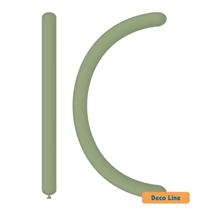 Palloncini modellabili Deco 260 Line pastello Verde Salvia 219, 100pz.