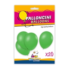 Palloncini classic line pastello 10" (26cm) verde 22, 20pz.
