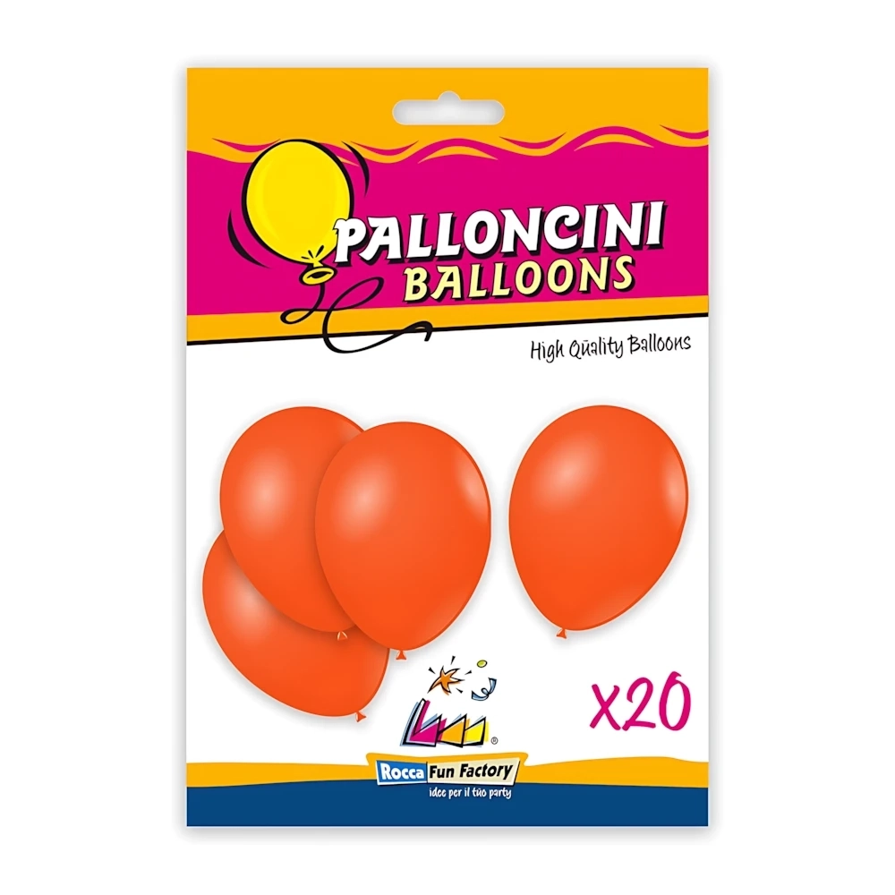Palloncini classic line pastello 10" (26cm) arancio 14, 20pz.