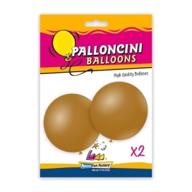 Palloncini classic line metallizzati 33" (86cm) oro 66, 2pz.