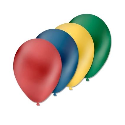 Palloncini classic line metallizzati 8" (20cm) assortiti, 100pz.
