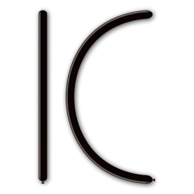 Palloncini modellabili D2 160 classic line pastello nero 15, 100pz.