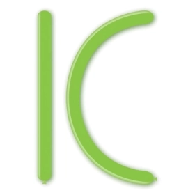 Palloncini modellabili D4 260 classic line pastello verde 18, 100pz.