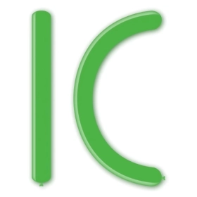 Palloncini modellabili D6 360 classic line pastello verde 22, 100pz.