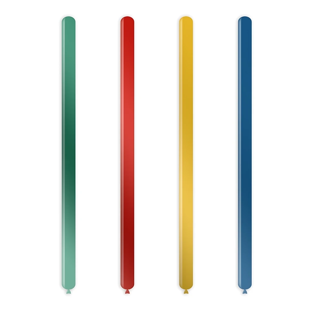 Palloncini modellabili D2 160 classic line metallizzati assortiti, 100pz.