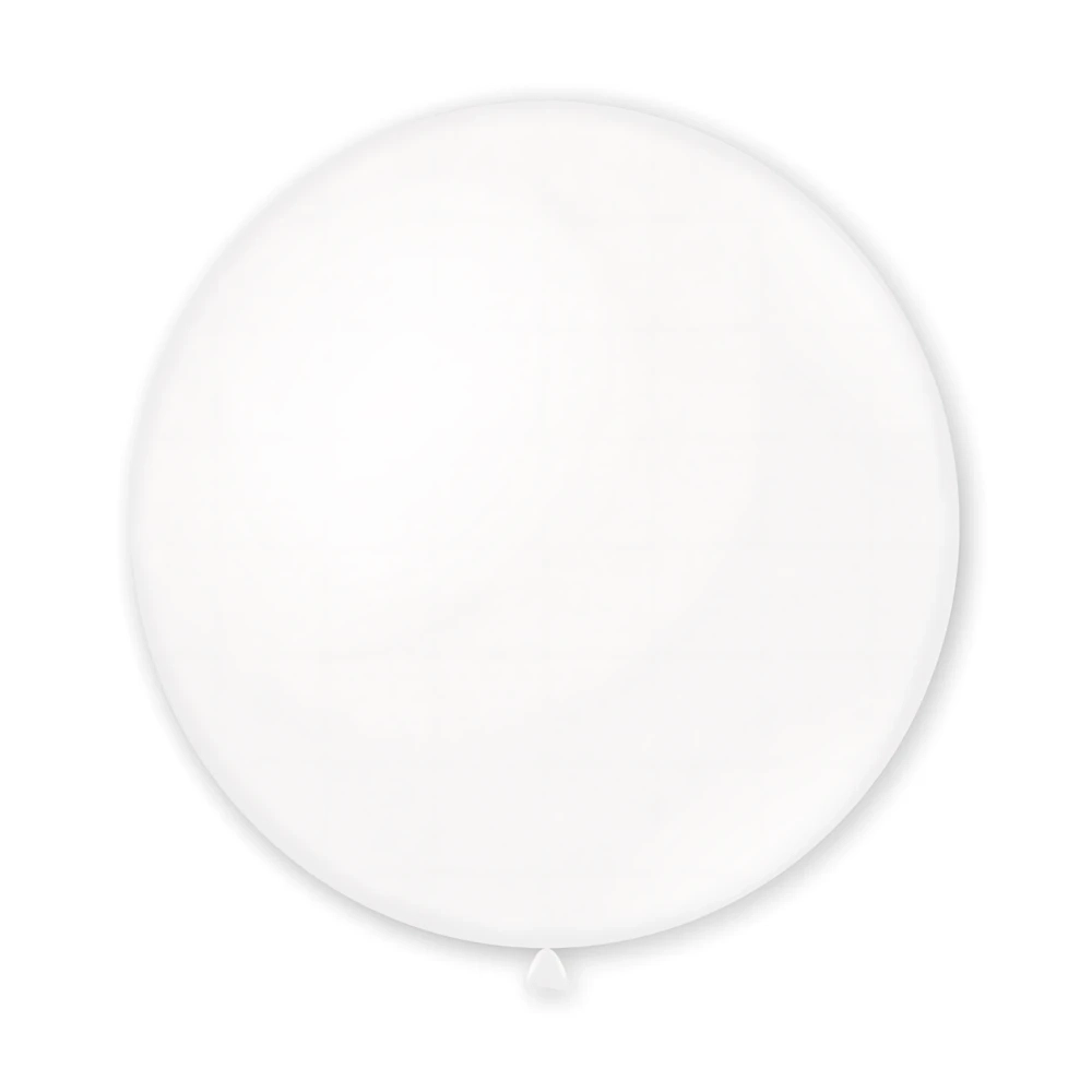 Palloncini classic line pastello 48" (121cm) bianco 10, 1pz.