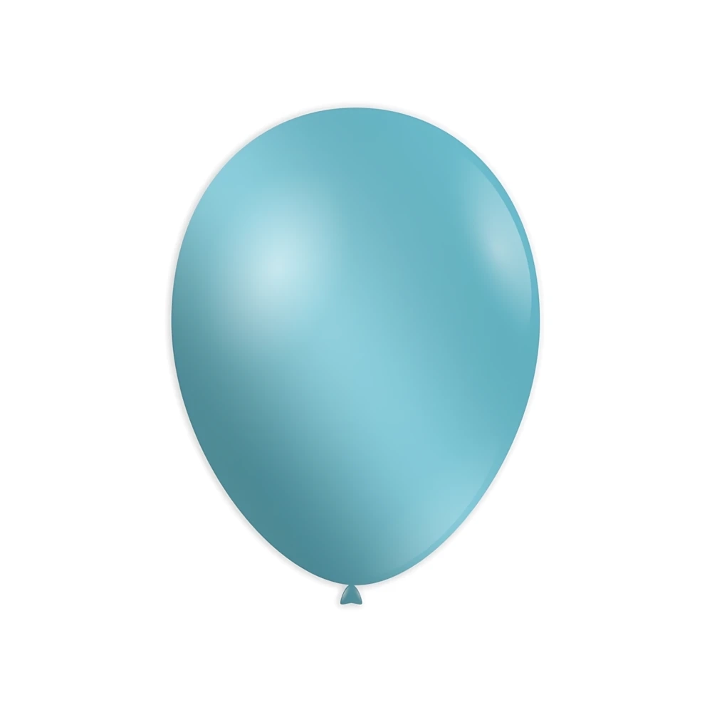 Palloncini classic line metallizzati 13" (33cm) celeste 80, 100pz.