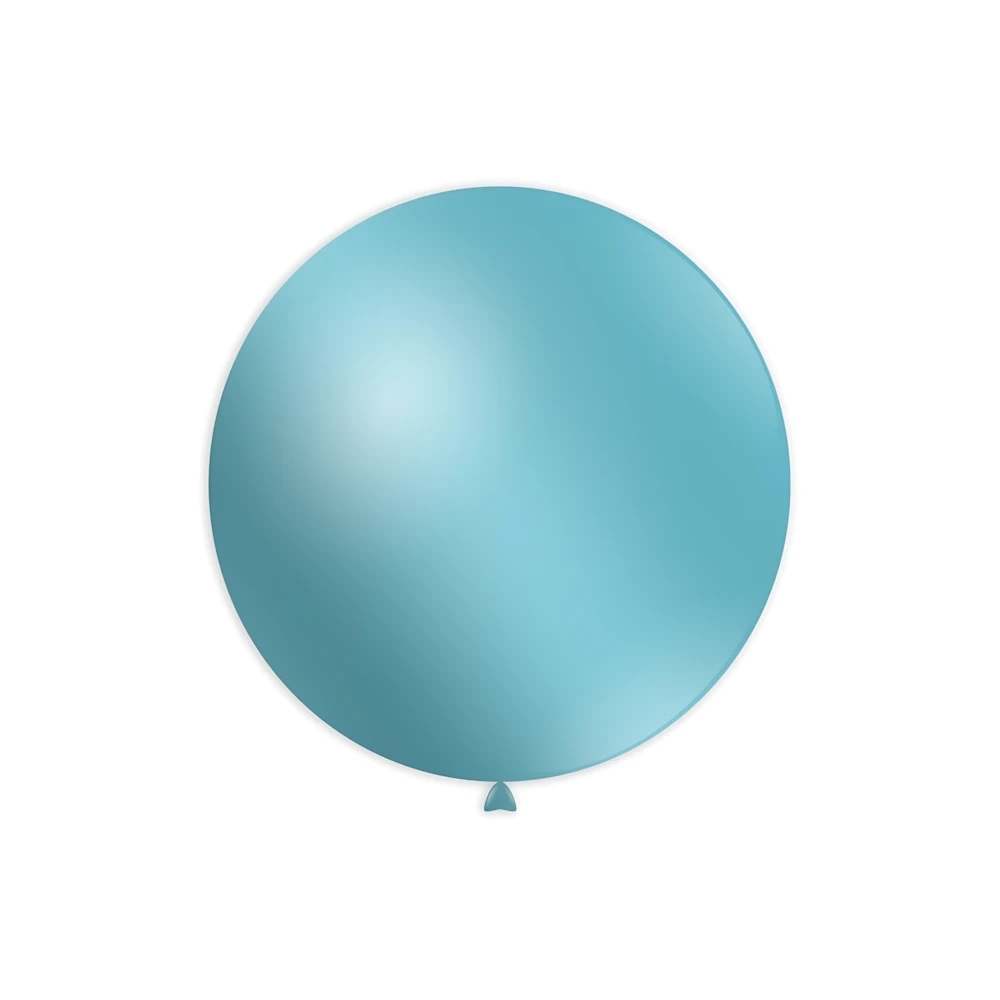 Palloncini classic line metallizzati 15" (38cm) celeste 80, 50pz.
