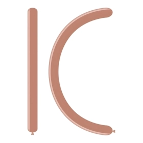 Palloncini modellabili D4 260 classic line metallizzati rosa gold 81, 100pz.