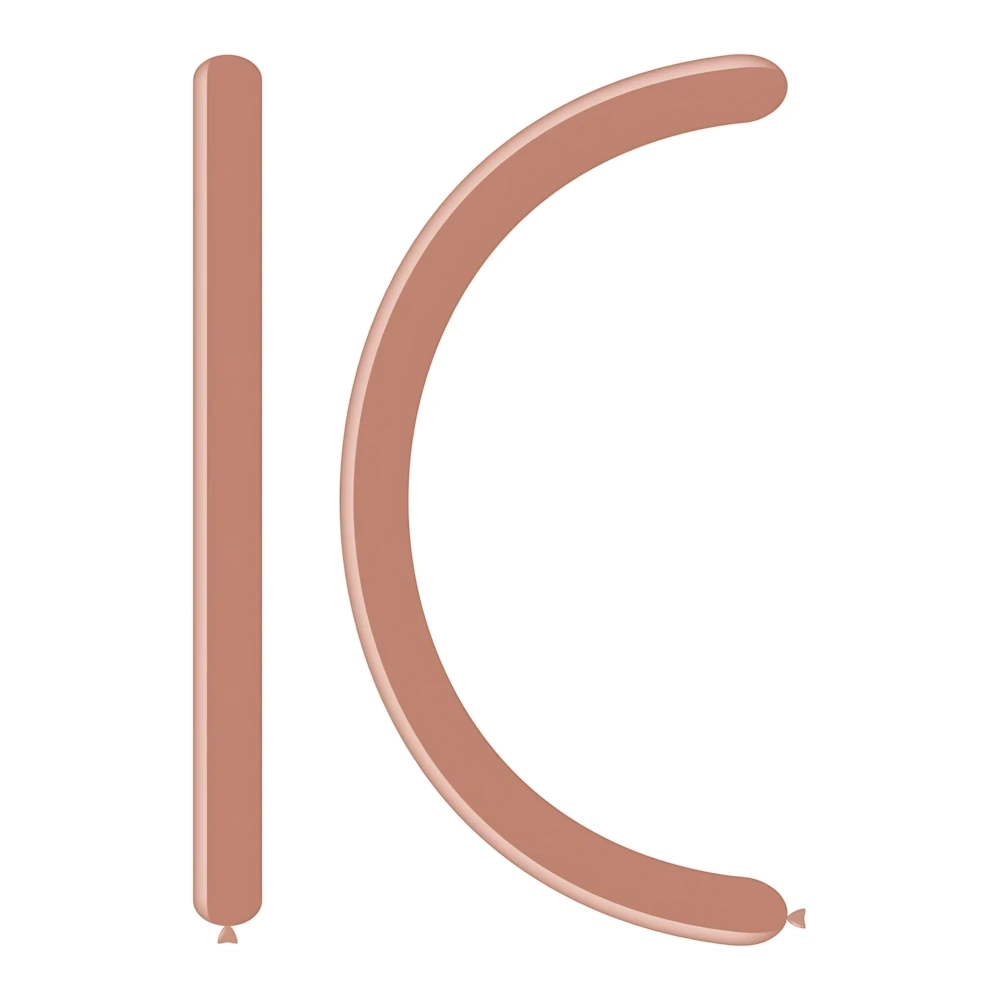 Palloncini modellabili D4 260 classic line metallizzati rosa gold 81, 100pz.