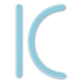 Palloncini modellabili D4 260 classic line pastello celeste baby 39, 100pz.