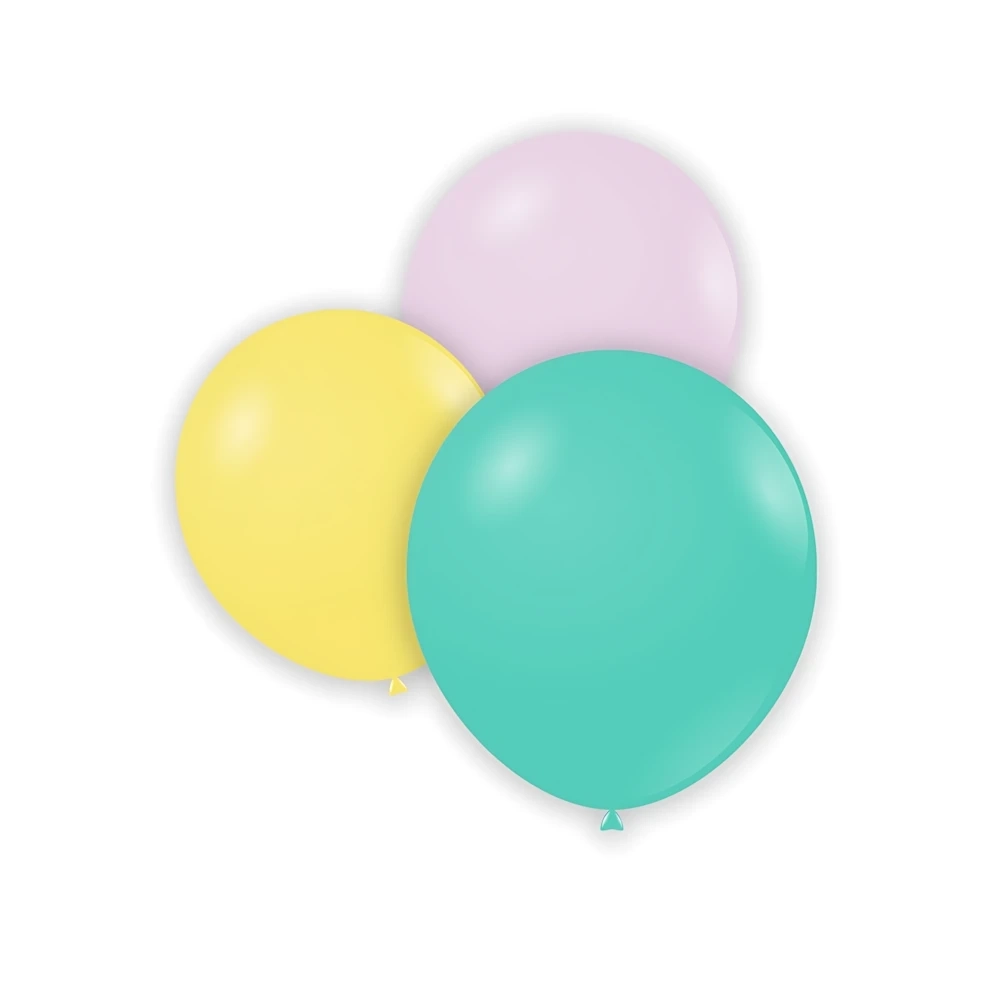 Palloncini classic line macarons 5" (13cm) colori assortiti, 100pz.