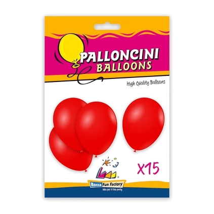 Palloncini classic line pastello 12" (30cm) rosso 28, 15pz.