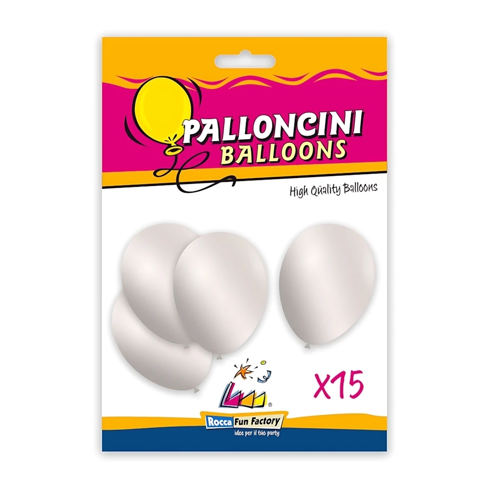Palloncini classic line metallizzati 12" (30cm) perla 60, 15pz.