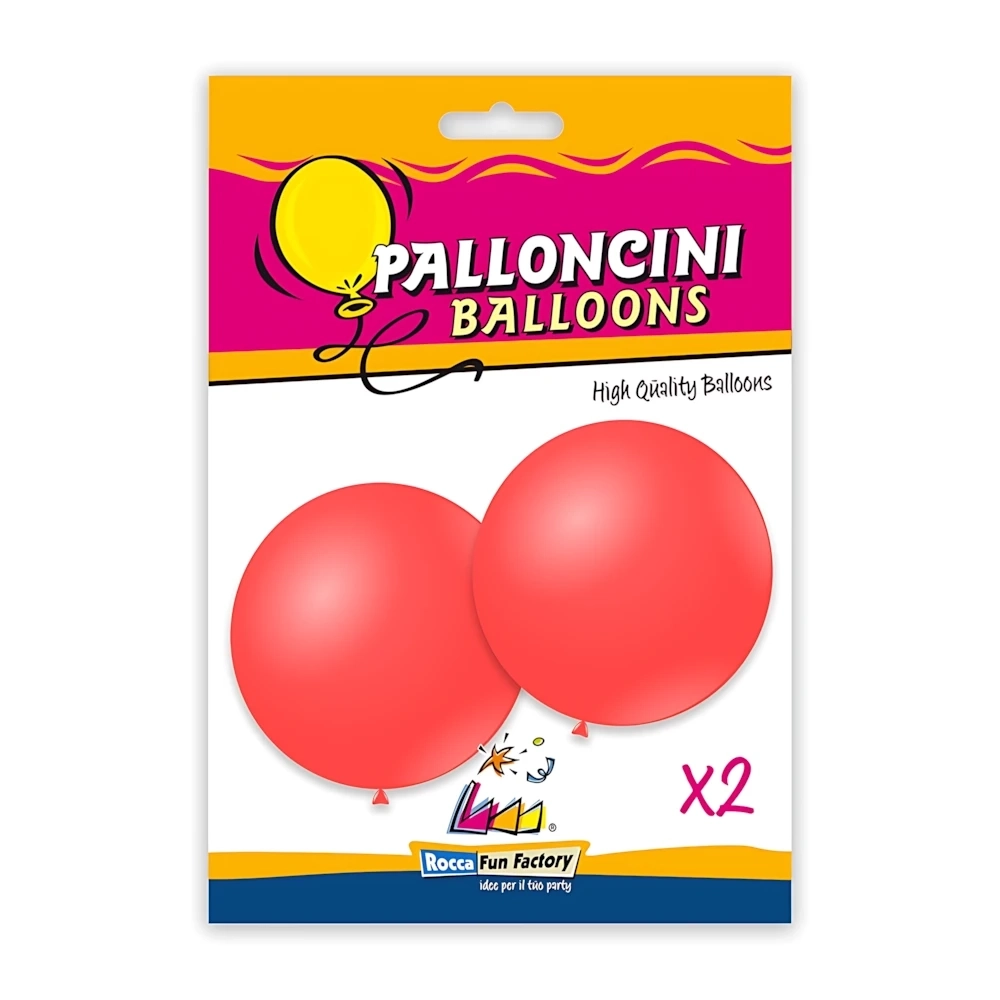 Palloncini classic line pastello 33" (86cm) rosso corallo 45, 2pz.