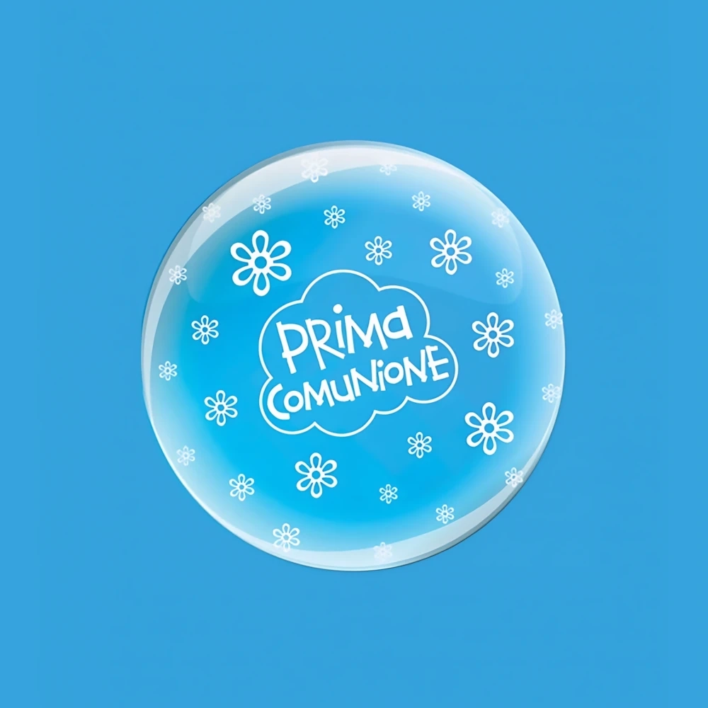 Palloncino Deco B-Loon Prima Comunione Stampa Bianca  24" (60cm), 1pz.