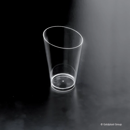 Bicchierini coppette conico trasparenti 70cc, 25pz.