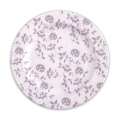 Piatti Taupe grandi  in cartoncino compostabile, bordo pieghettato e stampa Natura 27cm, 8pz.