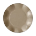 Piatti Taupe grandi in cartoncino compostabile, modello petalo 27cm , 8pz.
