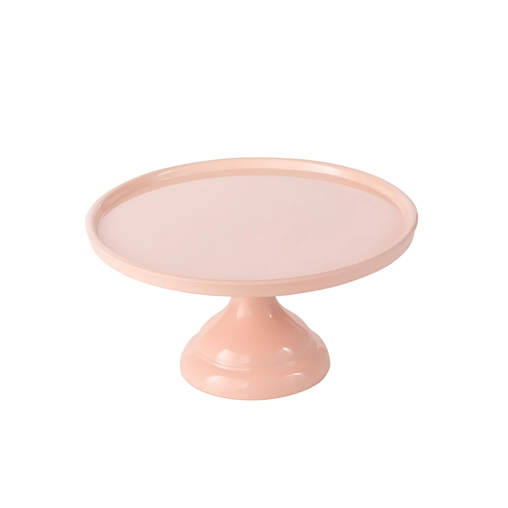 Alzata per dolci, frutta, finger food Rosa in melamina diam. 23cm h 12cm, 1pz.