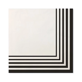 Tovaglioli Neri 2 veli compostabili 33X33cm, 20pz.