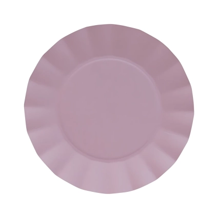 Piatti Rose Quartz grandi in cartoncino compostabile Bruno 24,5cm, 20pz.