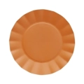 Piatti Arancione grandi in cartoncino compostabile Bruno 24,5cm, 20pz.