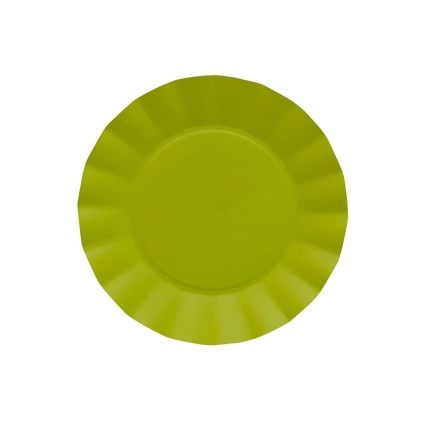 Piatti Verde Lime piccoli in cartoncino compostabile Bruno 21cm, 20pz.