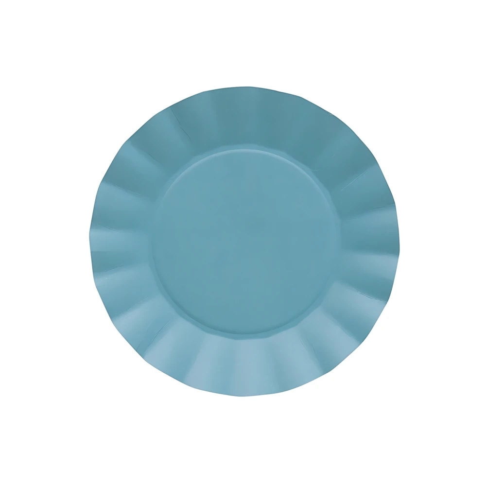 Piatti Turchese piccoli in cartoncino compostabile Bruno 21cm, 20pz.