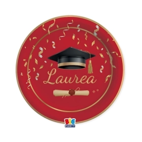 Piatti Laurea Glamour 24cm, 8pz.