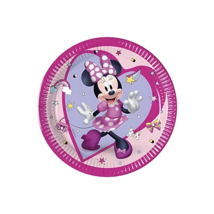 Piattini Minnie Junior Next Generation in cartoncino 20cm, 8pz.
