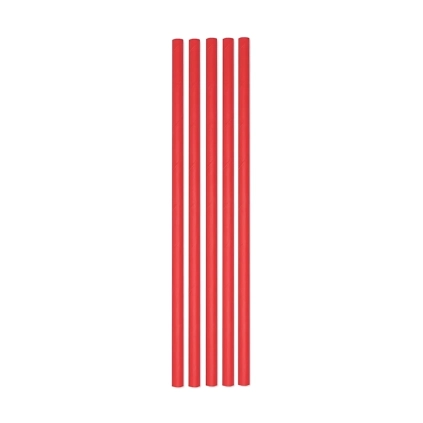 Cannucce Rosse Ecolor in carta 20x0,5cm, 50pz.