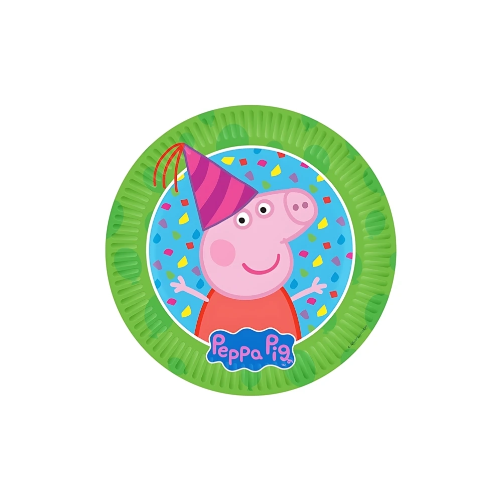 Piatti Peppa Pig piccoli 18cm Plastic Free, 8pz.